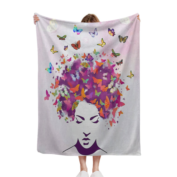 African artwork blanket - Girl 8