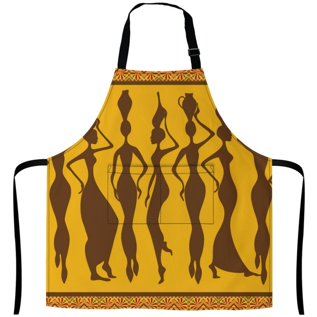 23508841-African-Seamless-Pattern-With-Slim-Beautiful-Woman-Silhouettes White / One Size