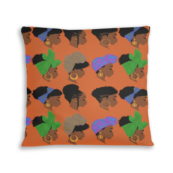 African artwork pillow - Girls