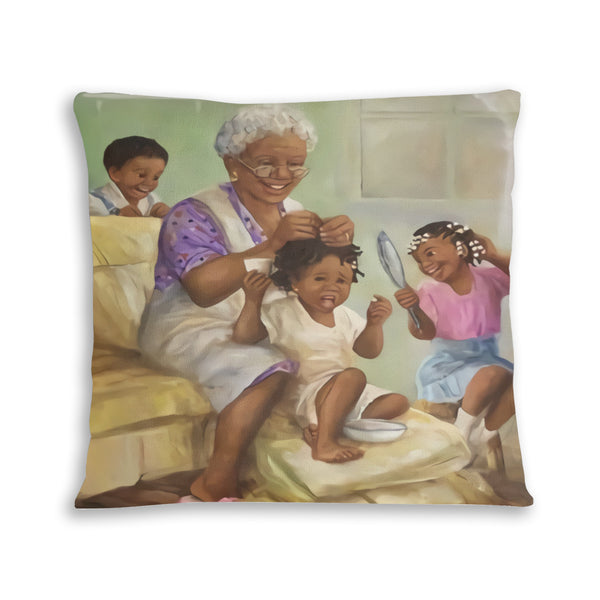 African artwork pillow - Grandma