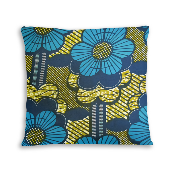 African artwork pillow - Flowers