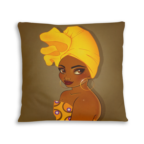 African artwork pillow - Girl 9