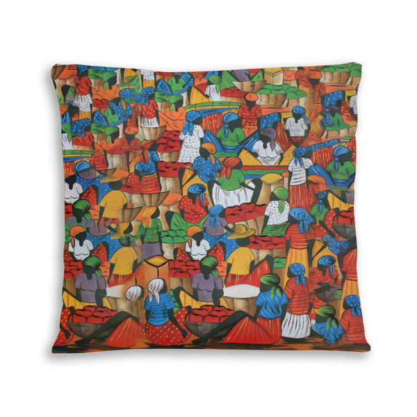 African artwork pillow - Harvest 5