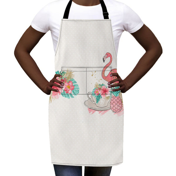 Flamingo WaterColor Apron