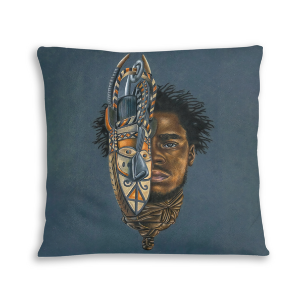 African artwork pillow - He