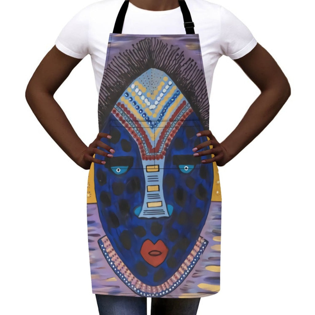 African Artwork Apron - Face