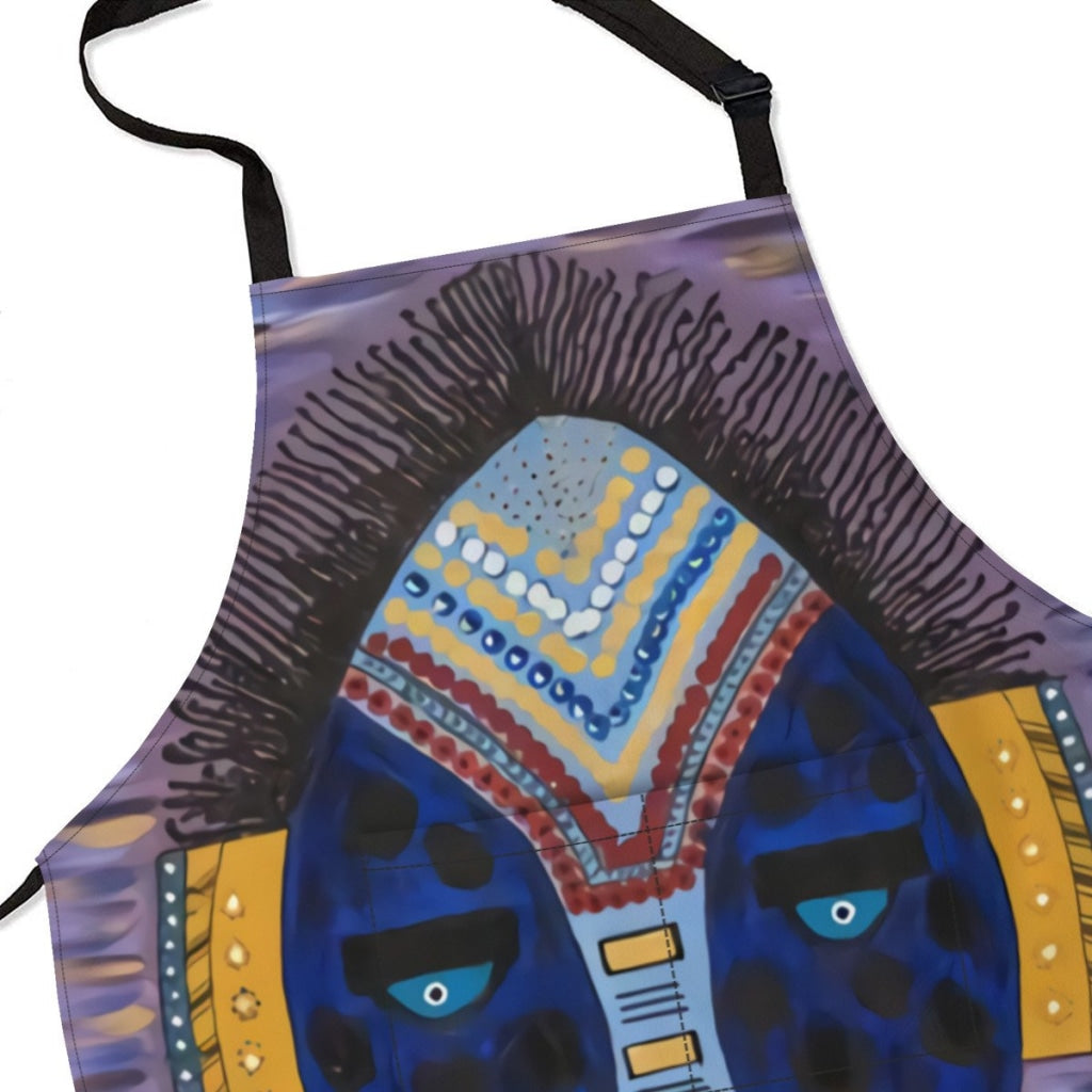 African Artwork Apron - Face