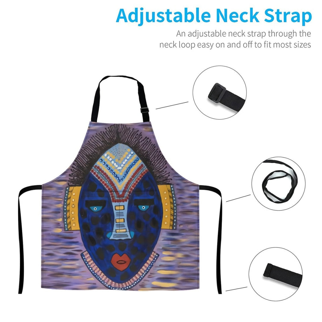 African Artwork Apron - Face