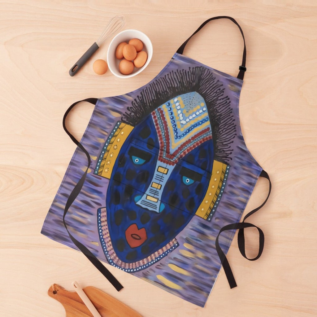 African Artwork Apron - Face