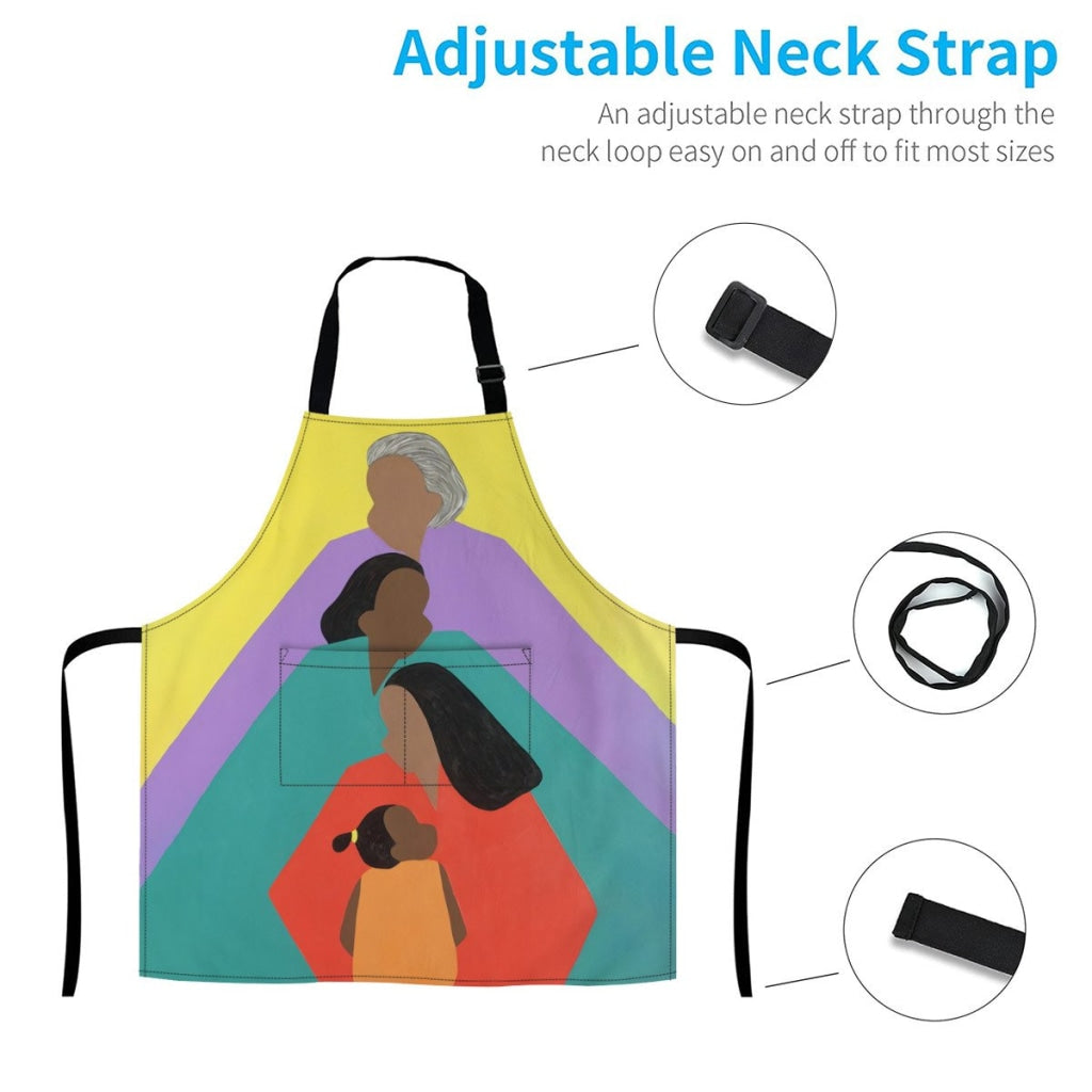 African Artwork Apron - Family