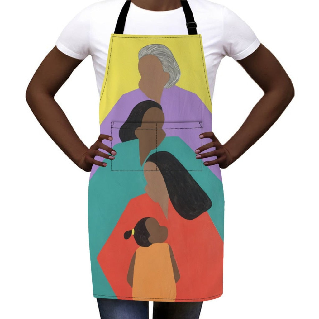 African Artwork Apron - Family