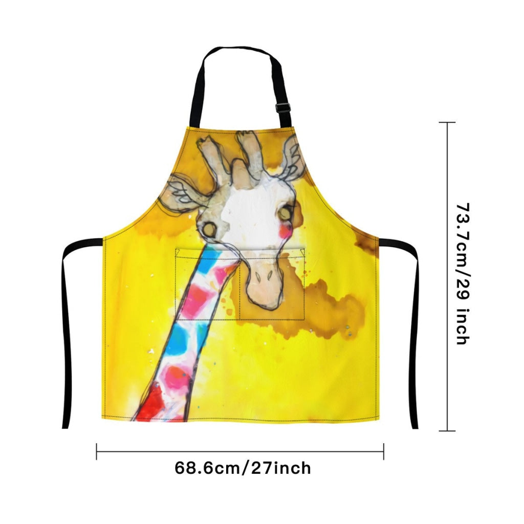 African Artwork Apron - Giraffe