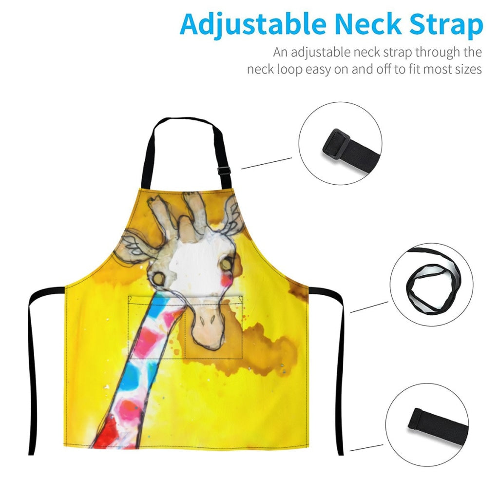 African Artwork Apron - Giraffe