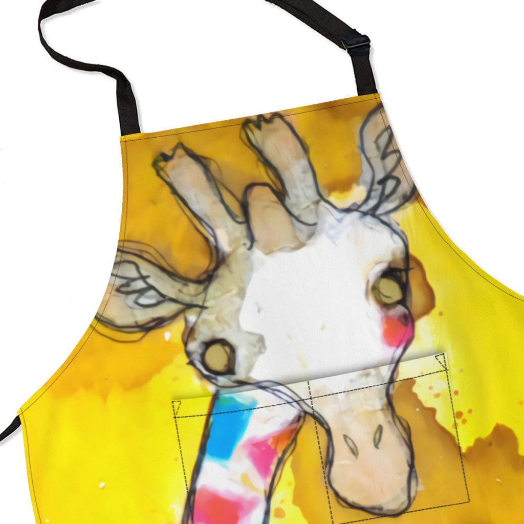 African Artwork Apron - Giraffe