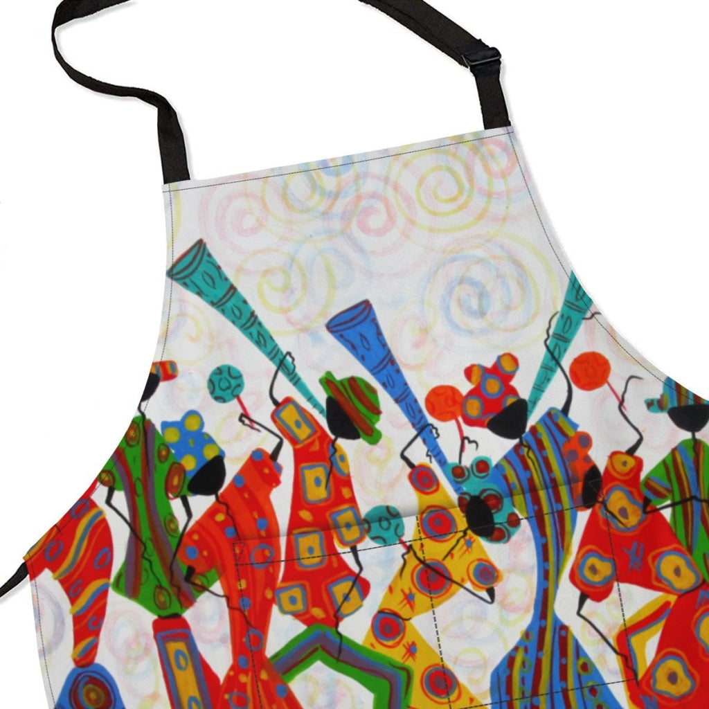 African Artwork Apron - Happiness