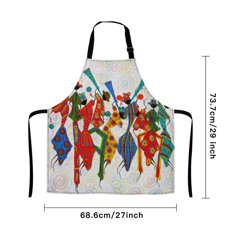 African Artwork Apron - Happiness