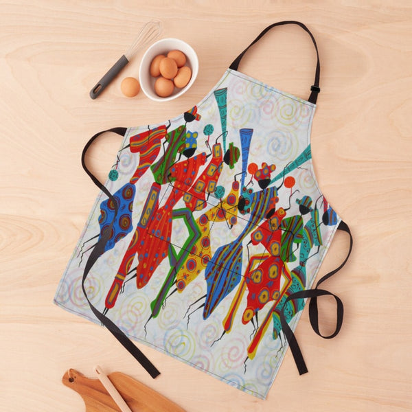 African Artwork Apron - Happiness