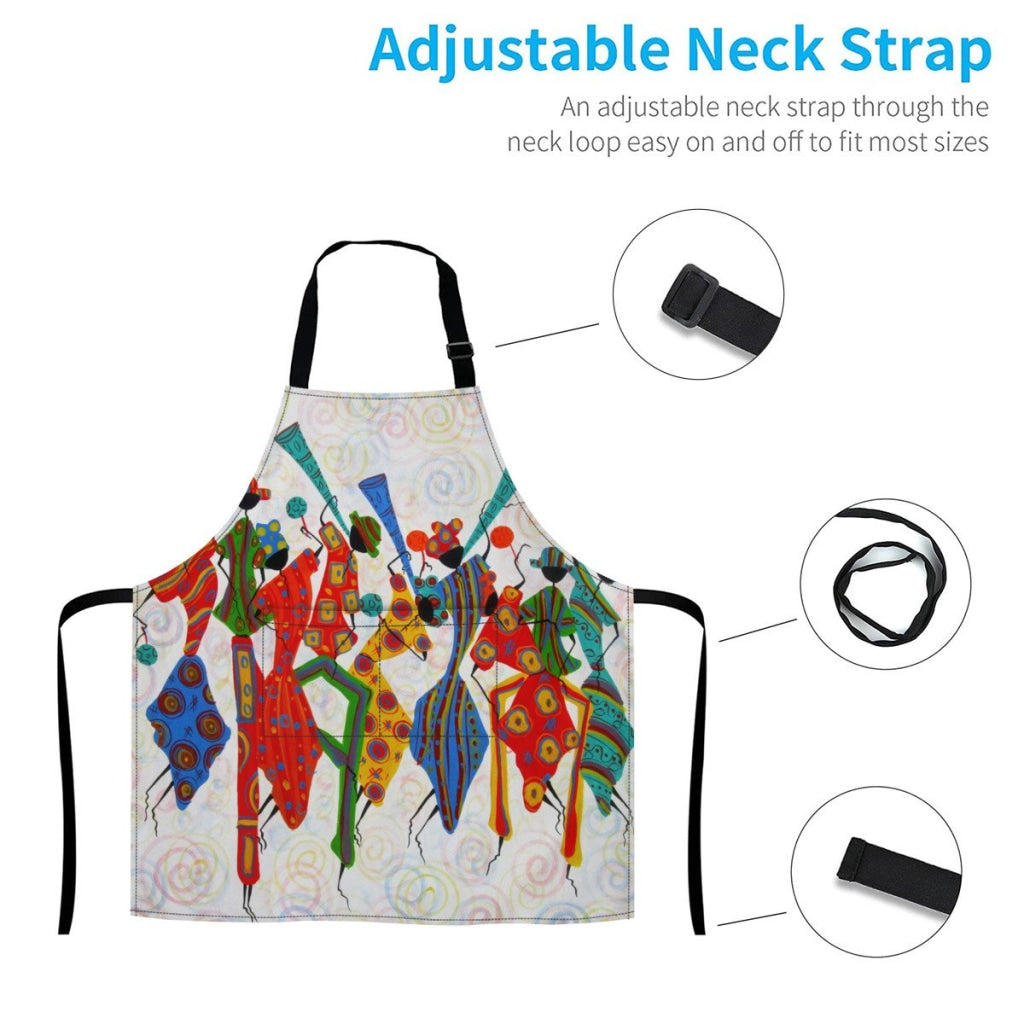 African Artwork Apron - Happiness