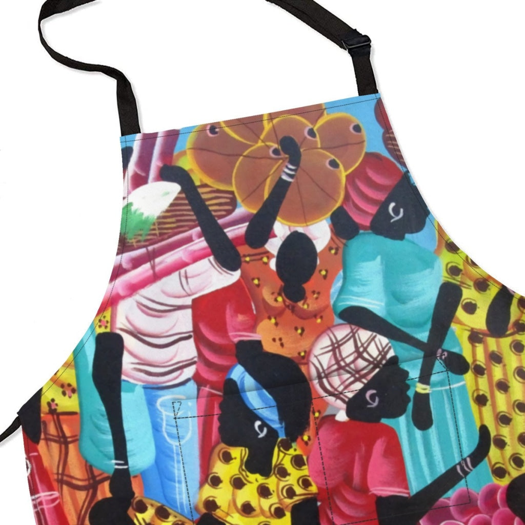 African Artwork Apron - Harvest 10