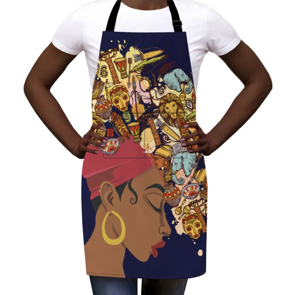 African Artwork Apron - History