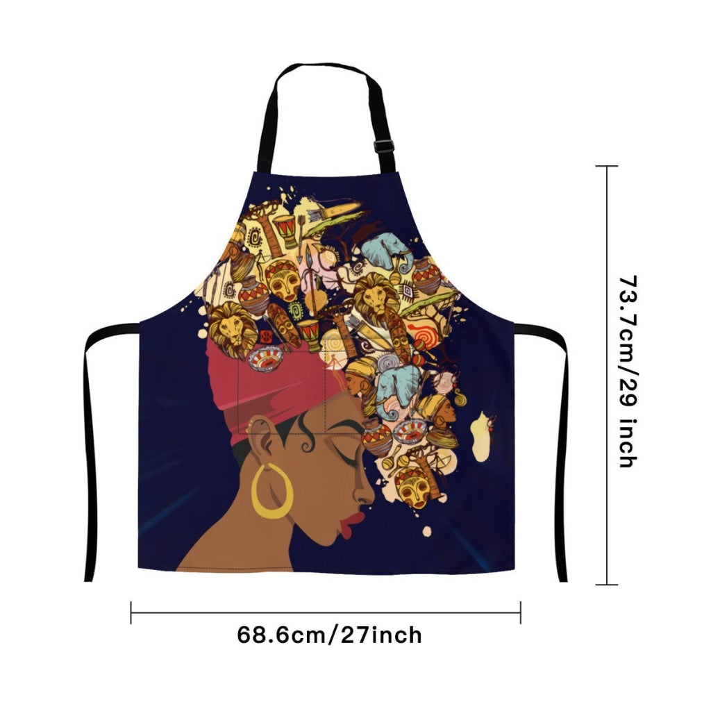 African Artwork Apron - History