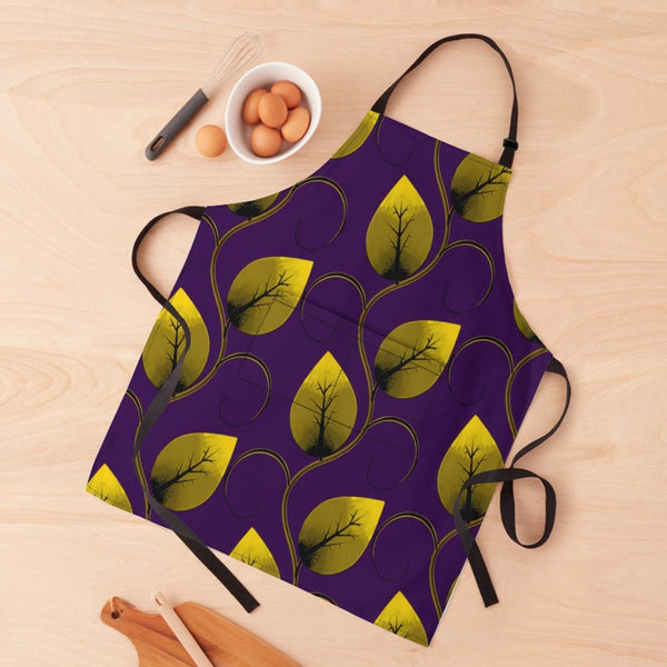 African Artwork Apron - Leaf