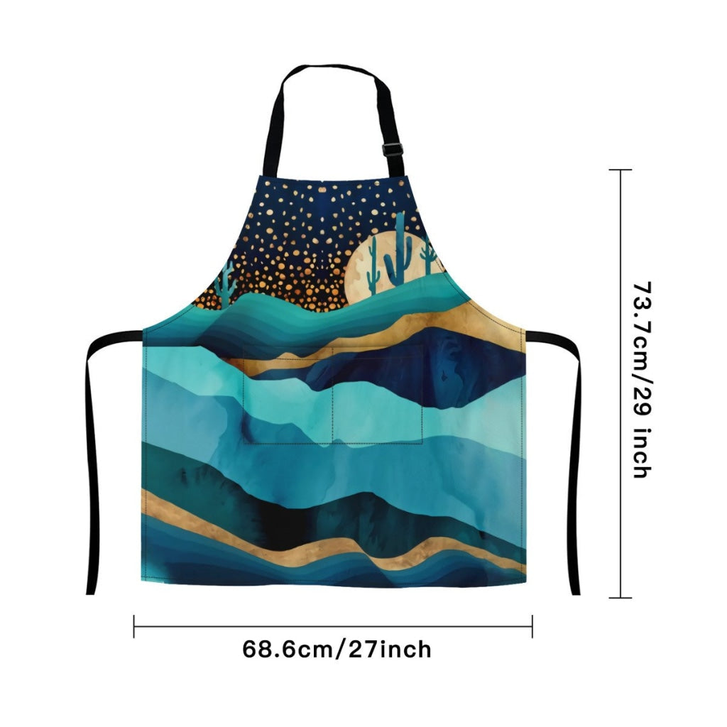 African Artwork Apron - Moonlight