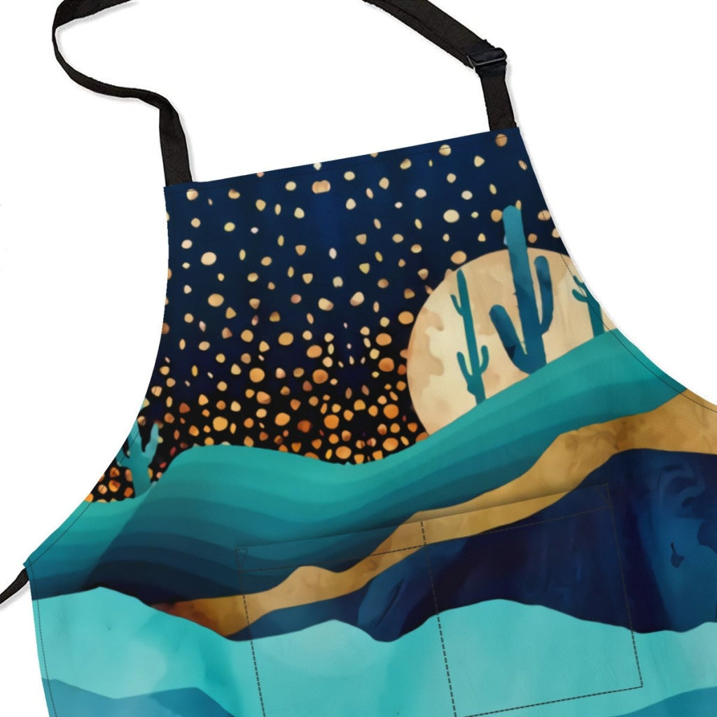 African Artwork Apron - Moonlight