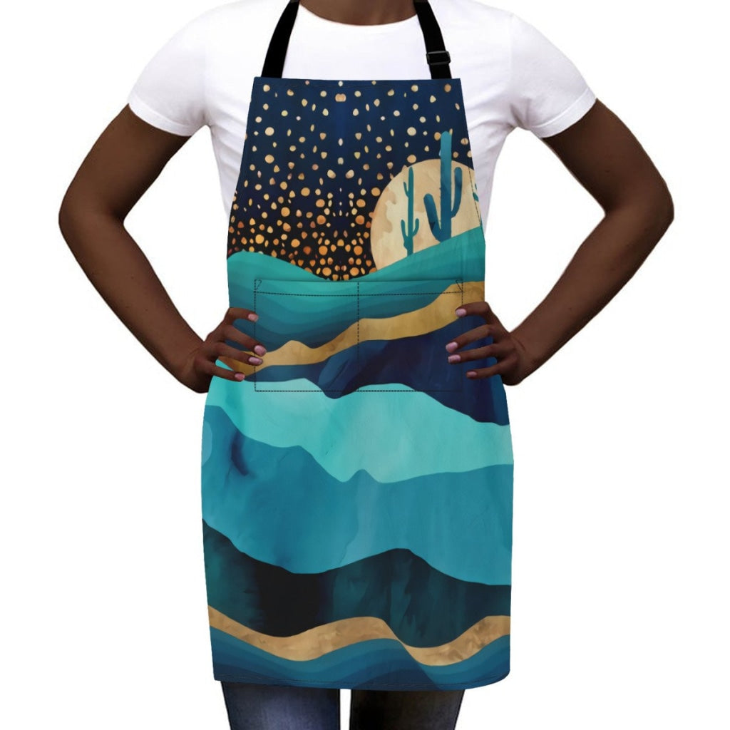 African Artwork Apron - Moonlight