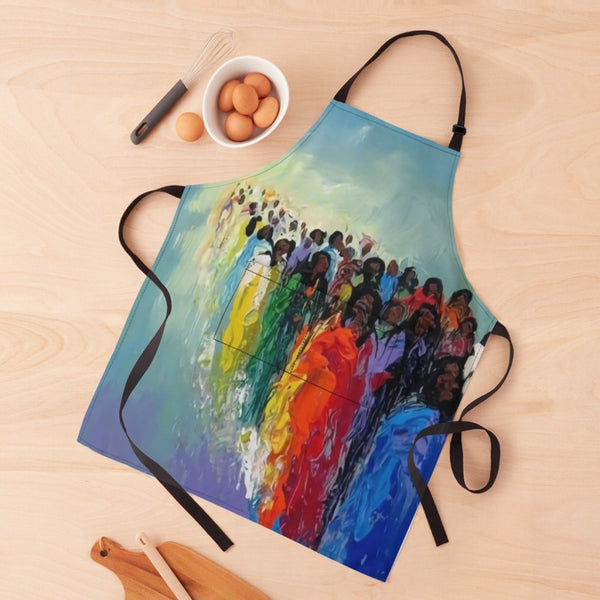 African Artwork Apron - River