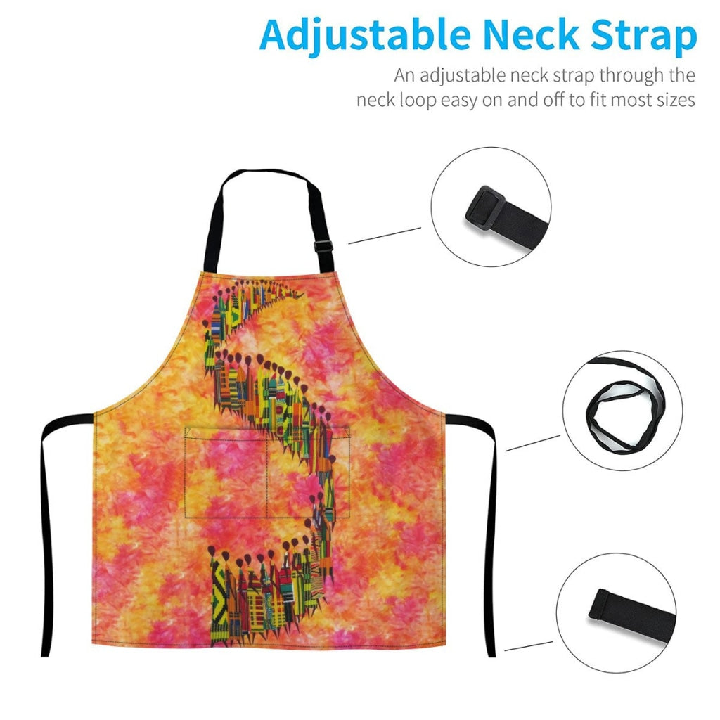 African Artwork Apron - Road