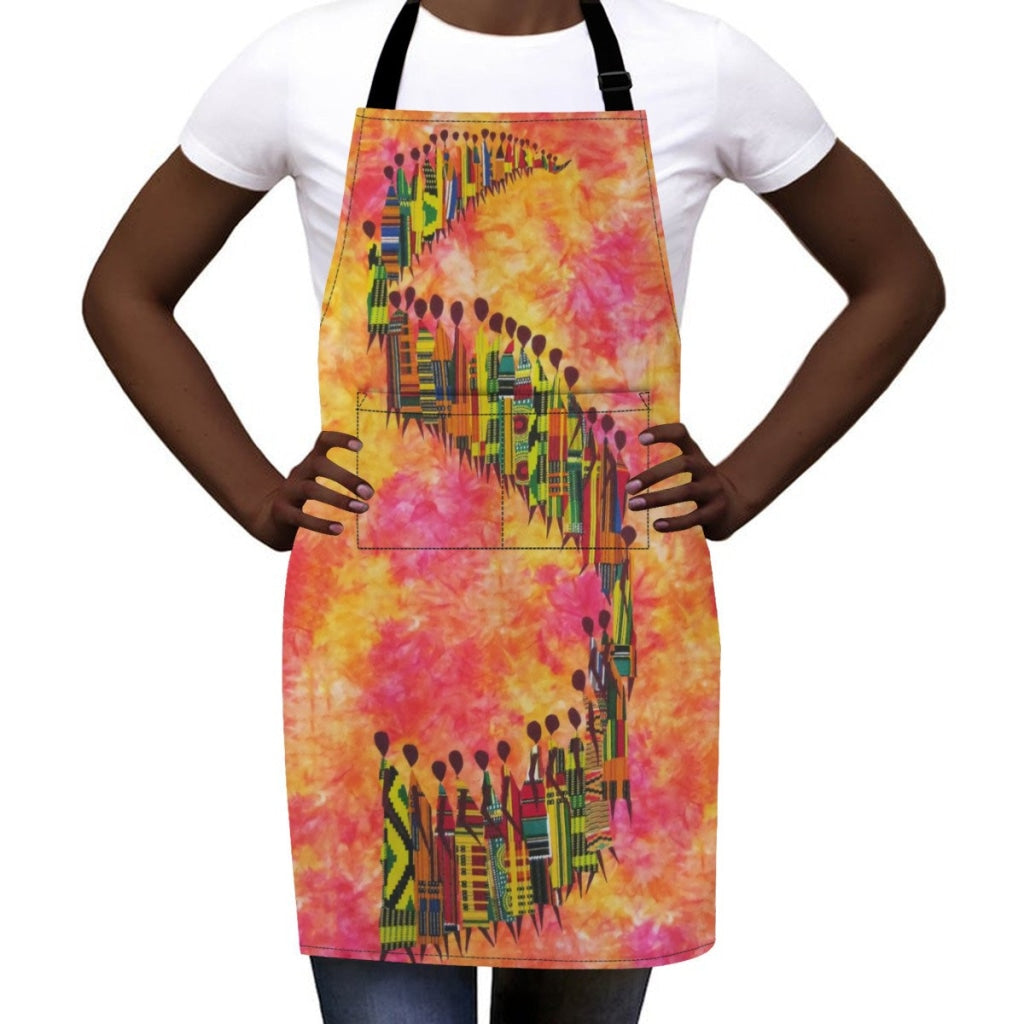 African Artwork Apron - Road