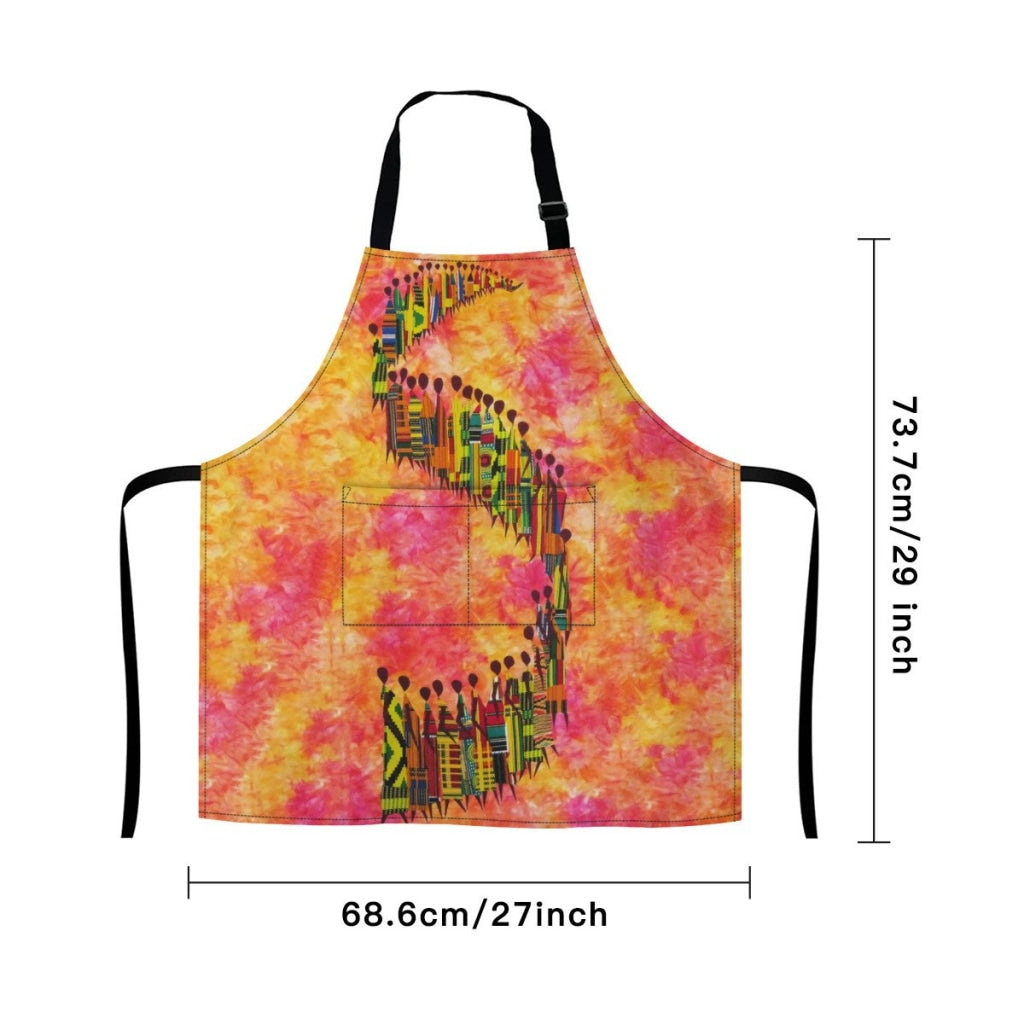 African Artwork Apron - Road