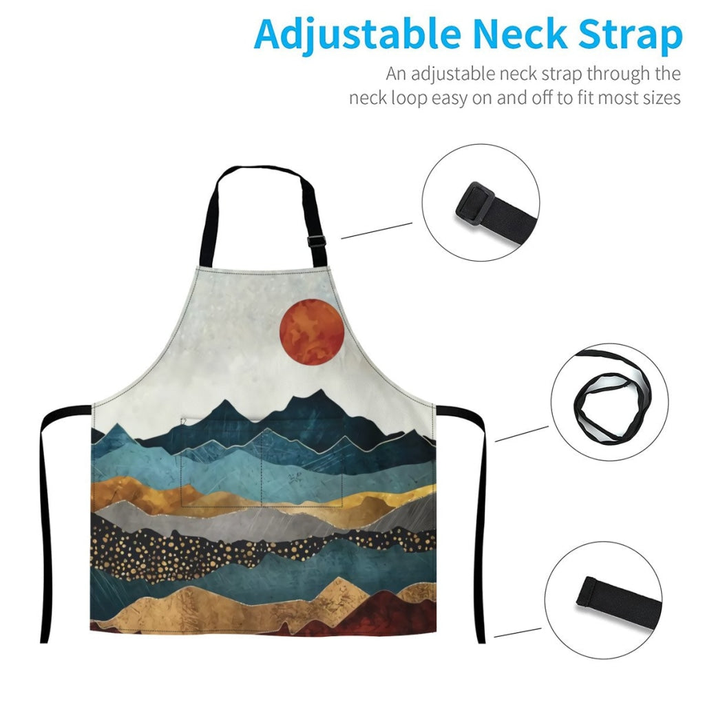 African Artwork Apron - Sun