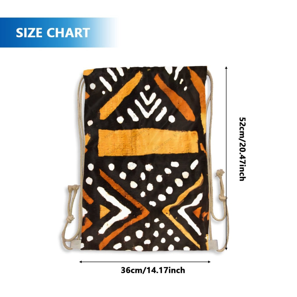 African Artwork Apron - Culture 2 Drawstring Pocket