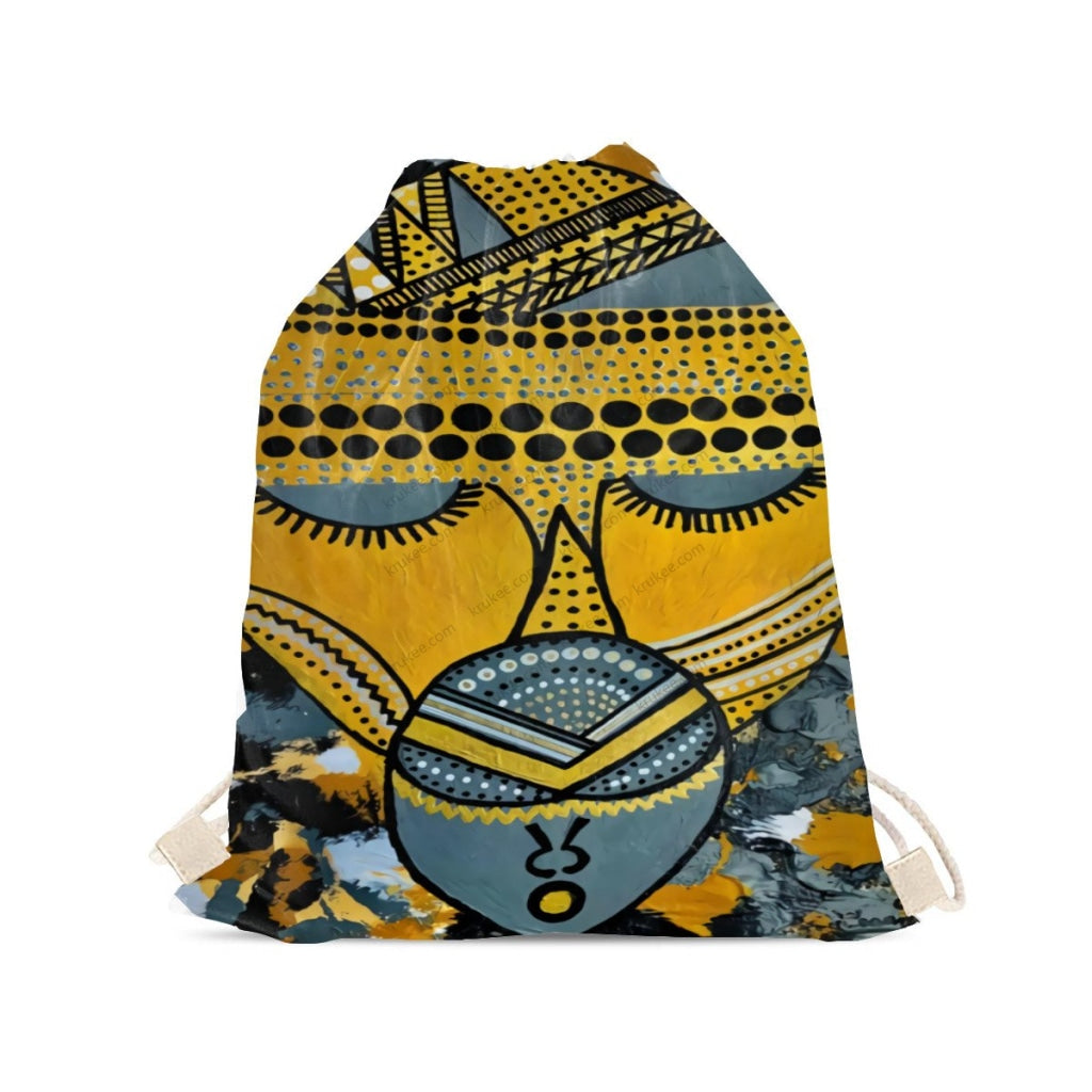 African Artwork Apron - Culture 29 Drawstring Pocket