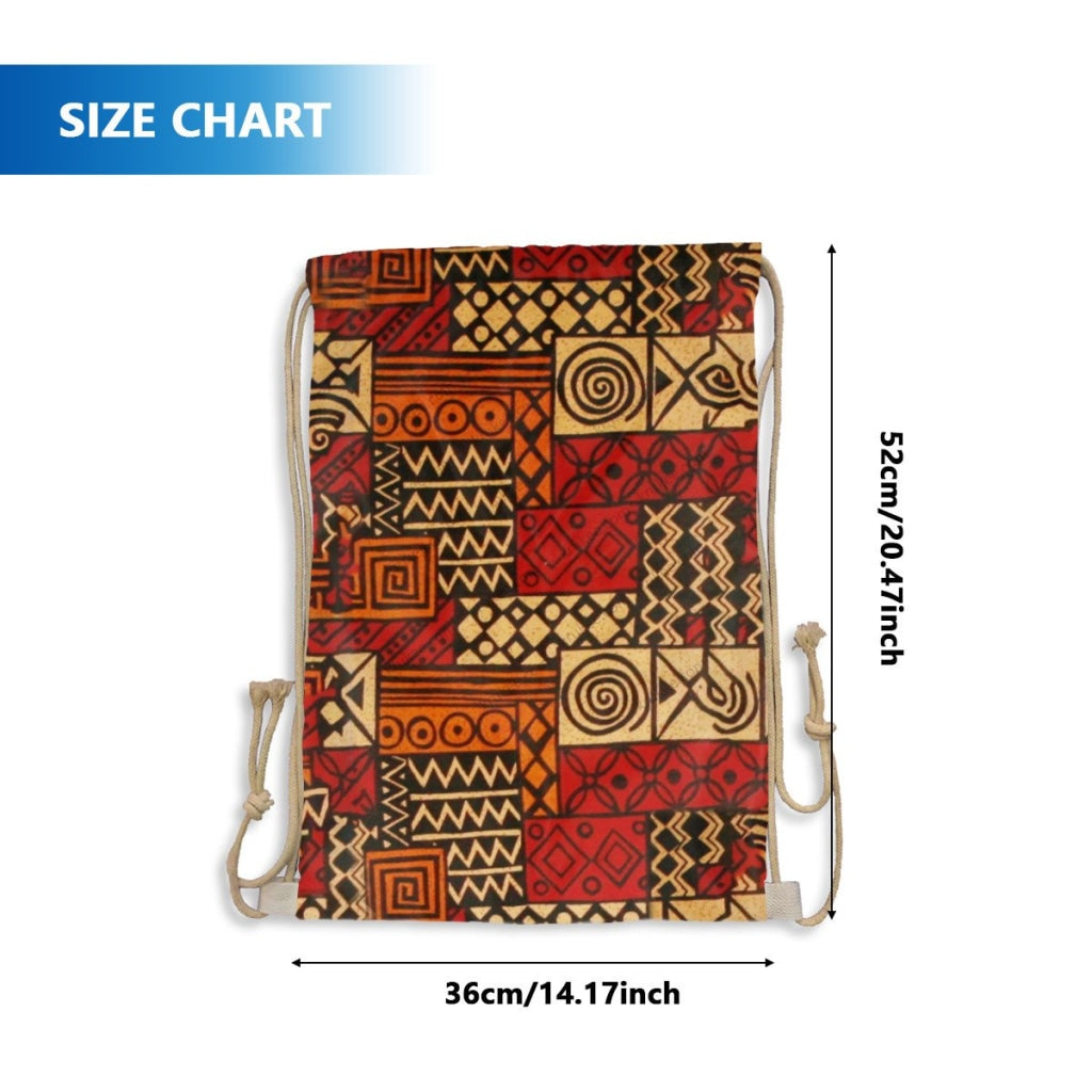 African Artwork Apron - Culture 6 Drawstring Pocket