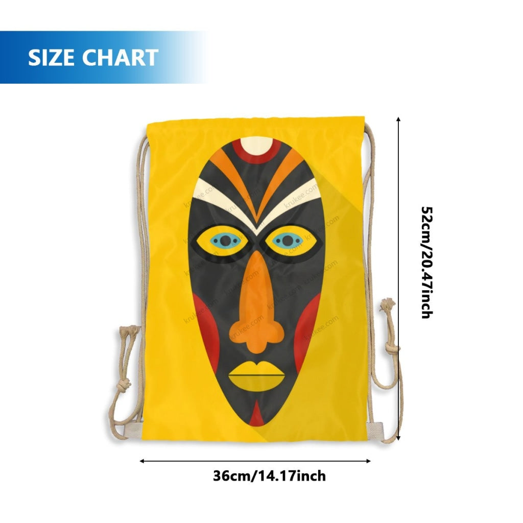 African Artwork Apron - Culture 8 Drawstring Pocket