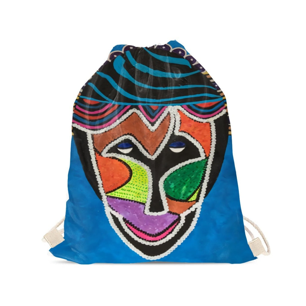 African Artwork Apron - Culture 9 Drawstring Pocket