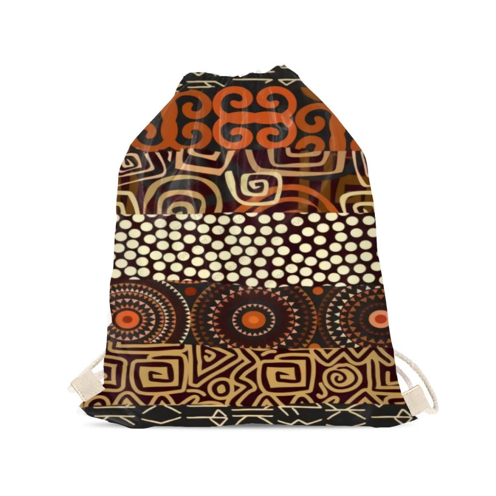 African Artwork Apron - Our Culture Drawstring Pocket