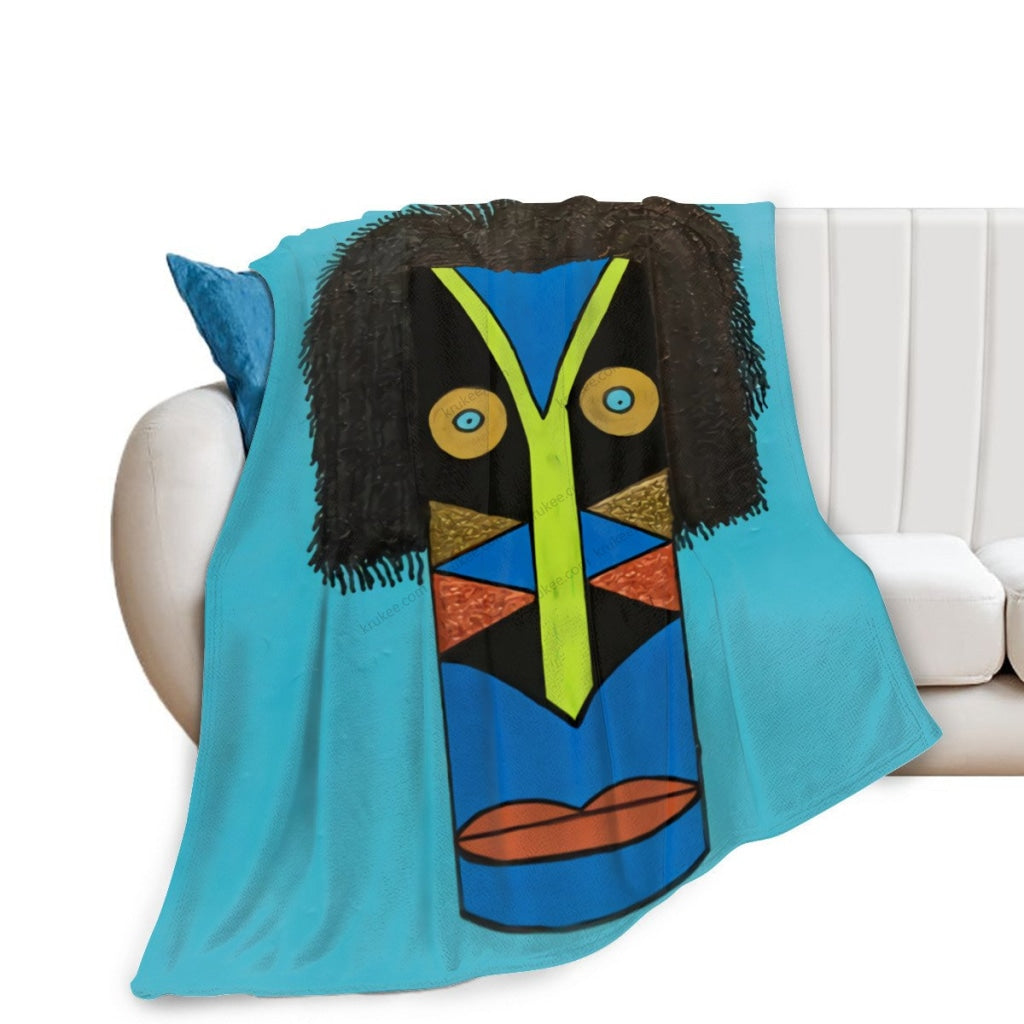 African Artwork Apron - Culture 10Fleece Blanket White / 40X50 Inch