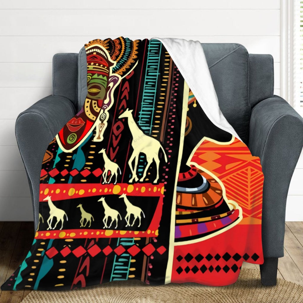 African Artwork Apron - Culture 22 Fleece Blanket