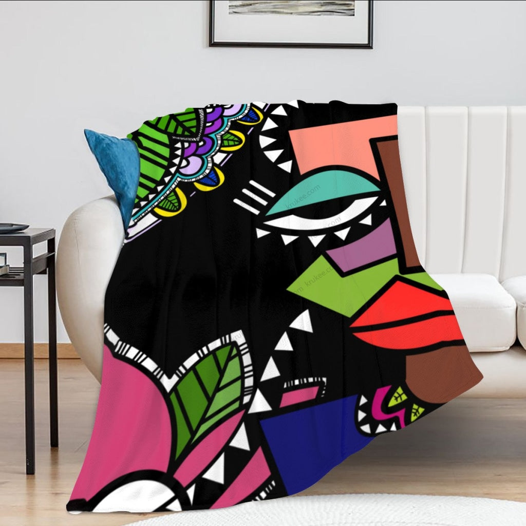 African Artwork Apron - Culture Xfleece Blanket