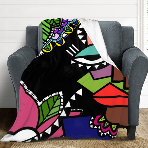 African Artwork Apron - Culture Xfleece Blanket