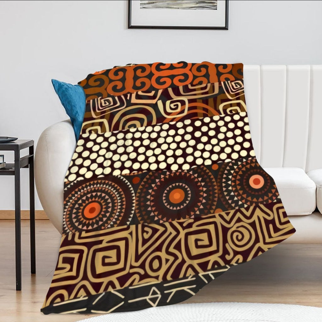 African Artwork Apron - Our Culture Fleece Blanket