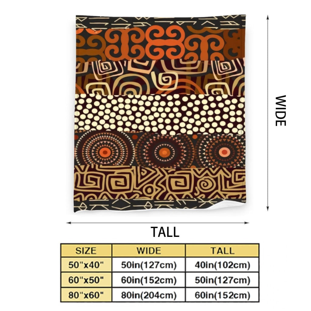 African Artwork Apron - Our Culture Fleece Blanket