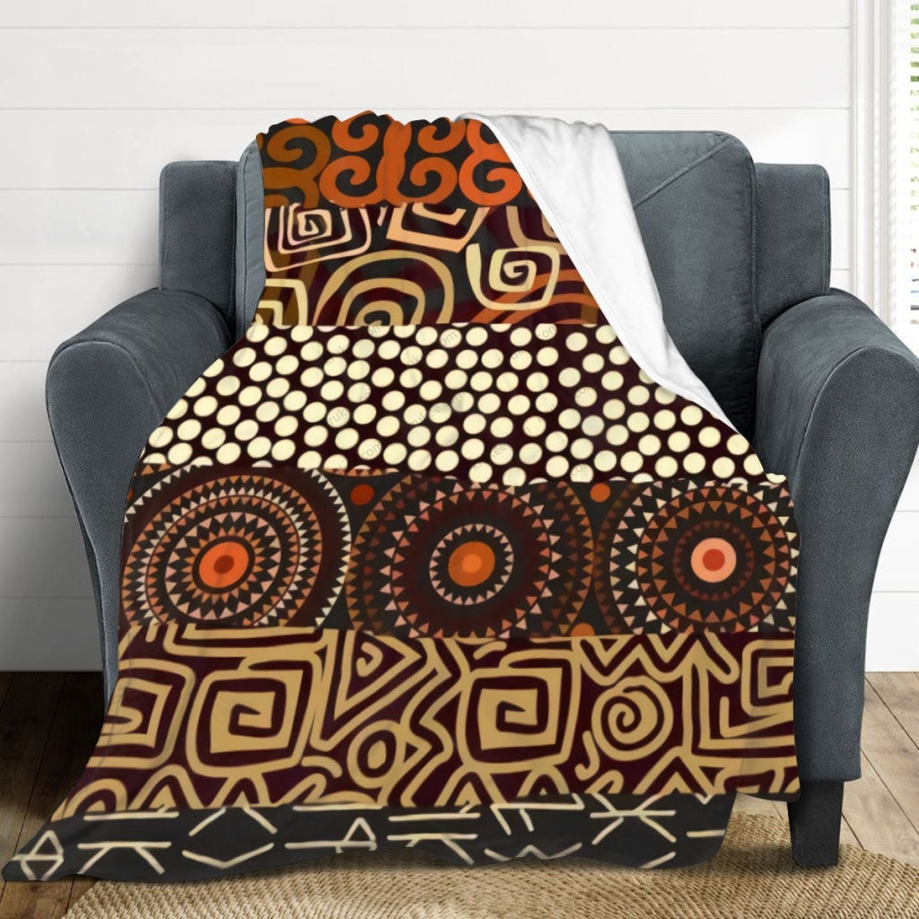 African Artwork Apron - Our Culture Fleece Blanket