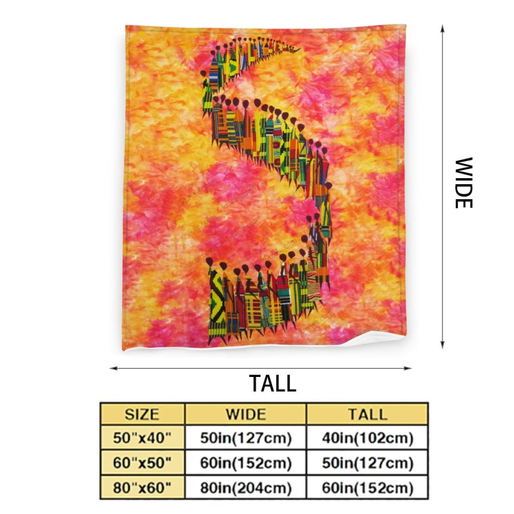 African Artwork Apron - Road Fleece Blanket