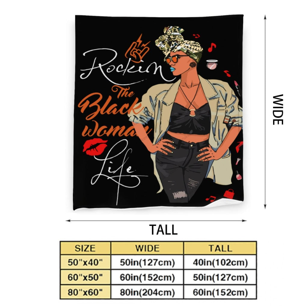 African Artwork Apron - Rockin Girlfleece Blanket