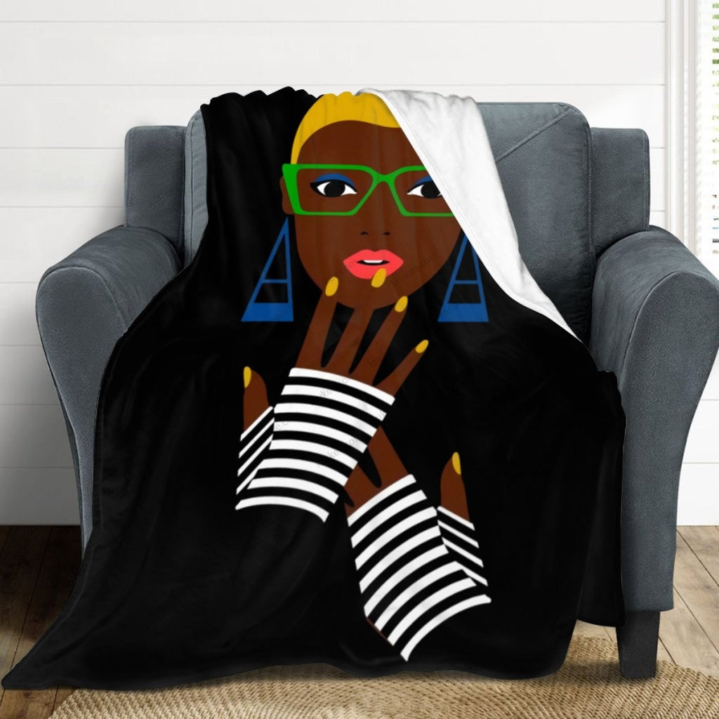 African Artwork Apron - Women 8Fleece Blanket